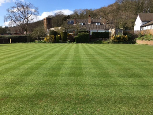 Picture of the green looking towards the Church.