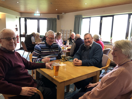 David, Pat, Kevin and Maggie playing 'Cribbage'