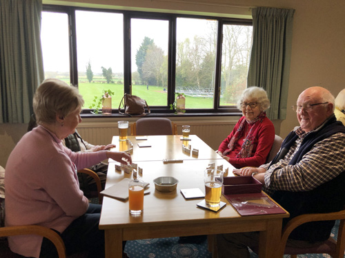 Joan, Brian, Barbara & Howard playing 'Dominos'