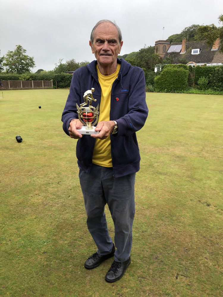 Rod poses with the trophy